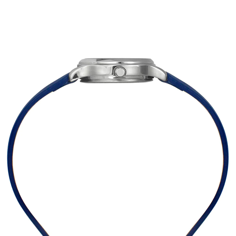 Helix By Timex Blue Round Analog Leather Watch Women -TW051HL00 - KRISHNA WATCH COMPANY