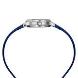 Helix By Timex Blue Round Analog Leather Watch Women -TW051HL00