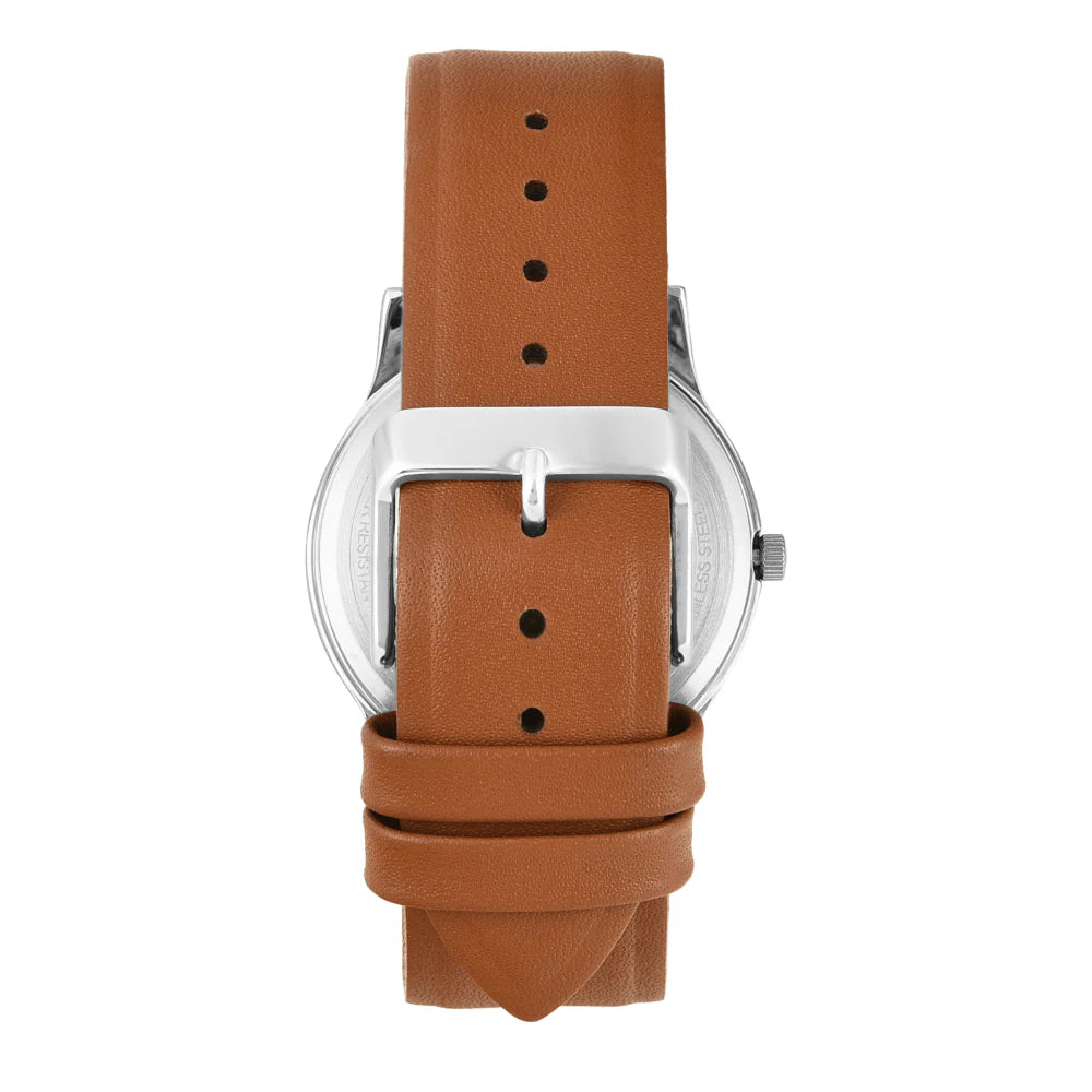 Helix By Timex Blue Round Analog Leather Watch Men - TW054HG02 - KRISHNA WATCH COMPANY