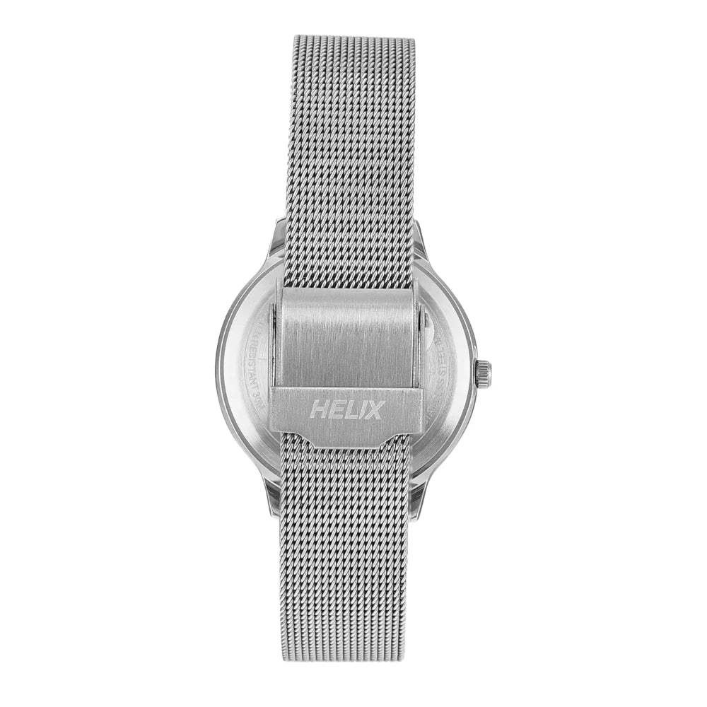 Helix By Timex Green Round Analog Stainless Steel Watch Women -TW055HL03 - KRISHNA WATCH COMPANY