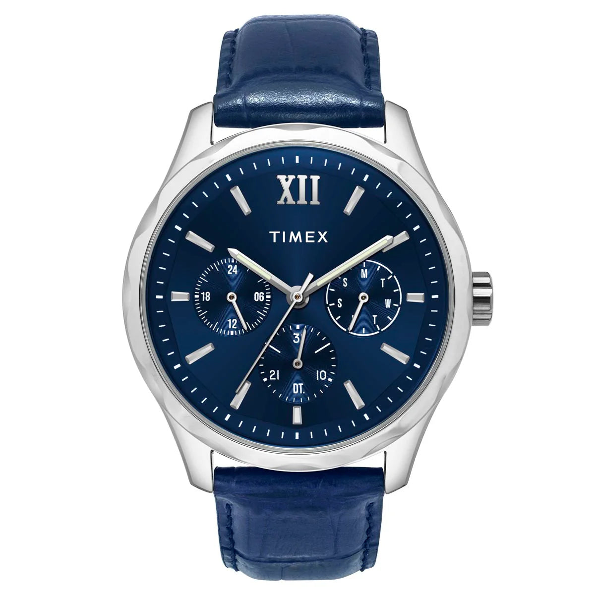 Timex Men Blue Round Dial Analog Watch - TW0TG7632 - KRISHNA WATCH COMPANY