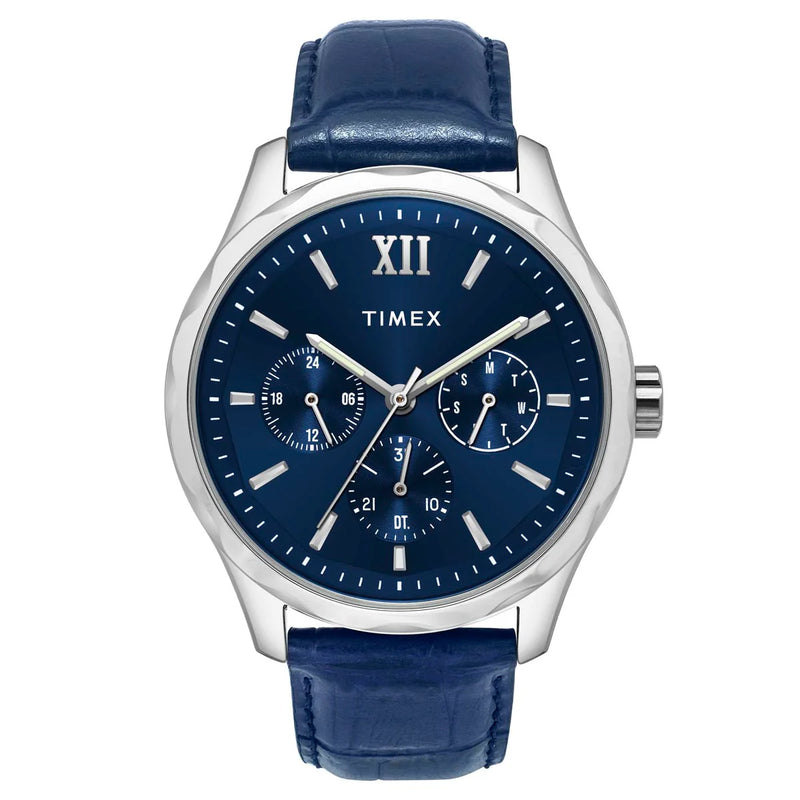 Timex Men Blue Round Dial Analog Watch - TW0TG7632 - KRISHNA WATCH COMPANY