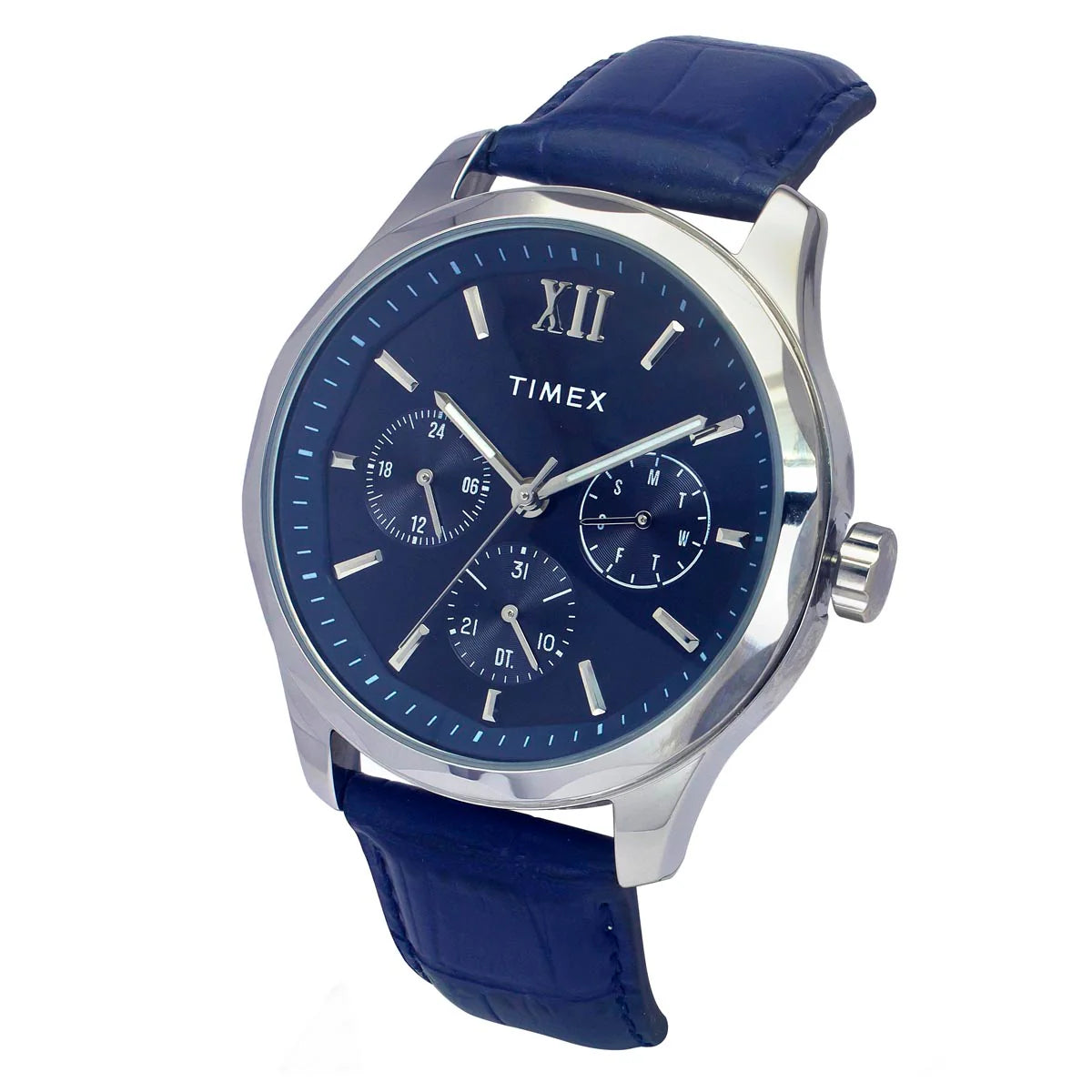 Timex Men Blue Round Dial Analog Watch - TW0TG7632 - KRISHNA WATCH COMPANY