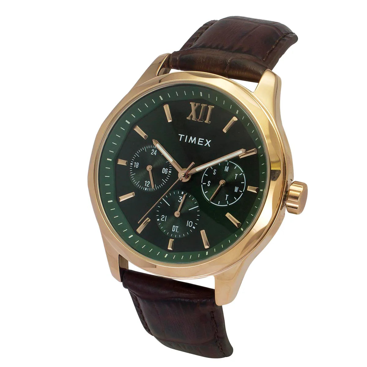 Timex Men Green Round Dial Analog Watch - TW0TG7634 - KRISHNA WATCH COMPANY