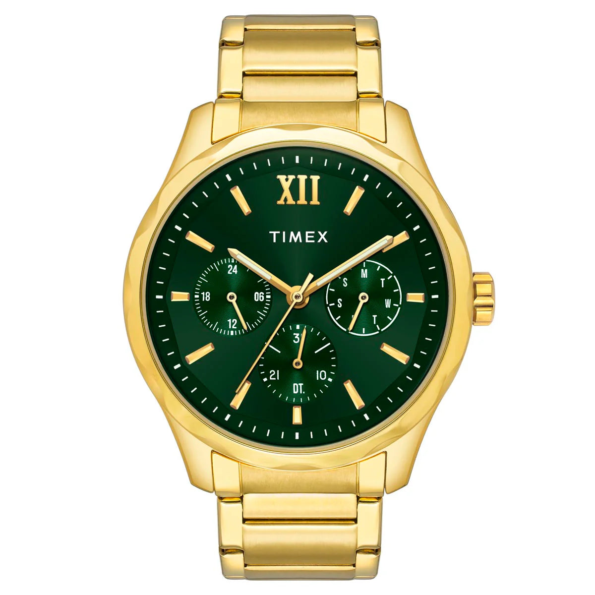 Timex Men Green Round Dial Analog Watch - TW0TG7635 - KRISHNA WATCH COMPANY