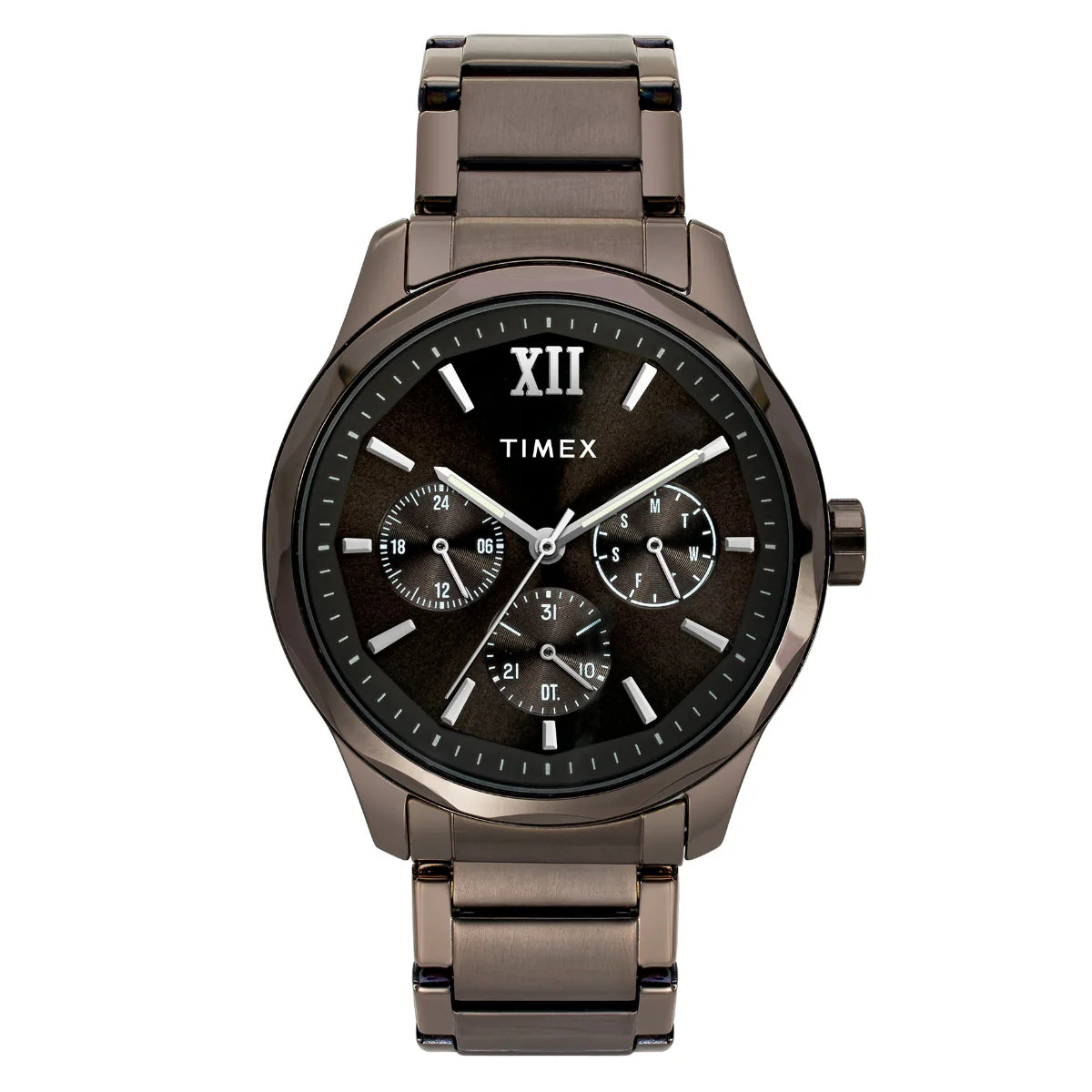 Timex Men Brown Round Dial Analog Watch - TW0TG7636 - KRISHNA WATCH COMPANY