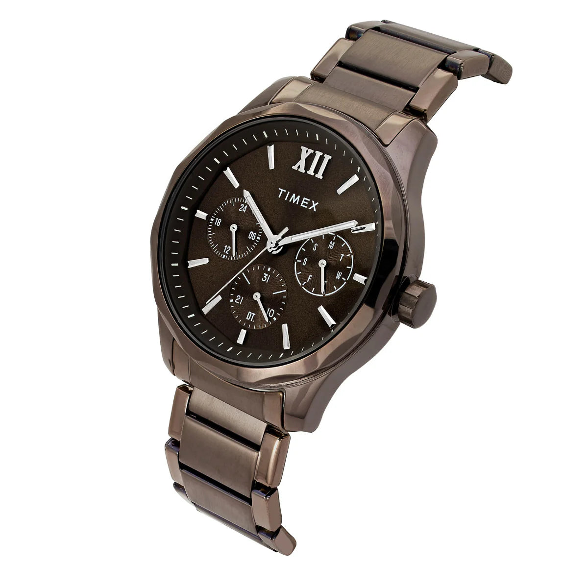Timex Men Brown Round Dial Analog Watch - TW0TG7636 - KRISHNA WATCH COMPANY