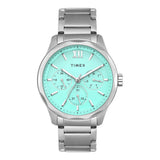 Timex Chrono Tiffany Blue Round Dial Men's Watch - TW0TG7639