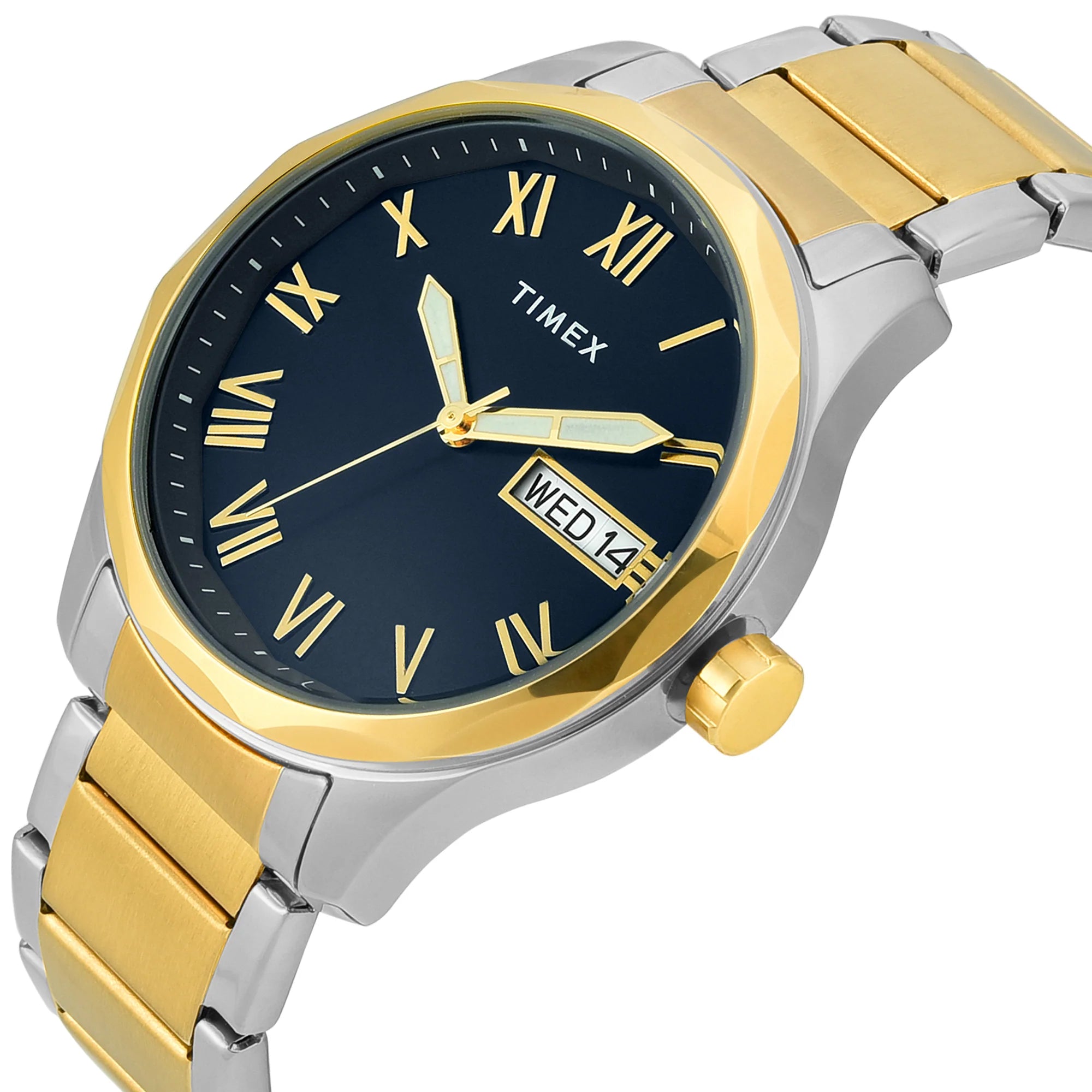 Timex Full Roman Blue Dial Men's Watch - TW0TG7642 - KRISHNA WATCH COMPANY
