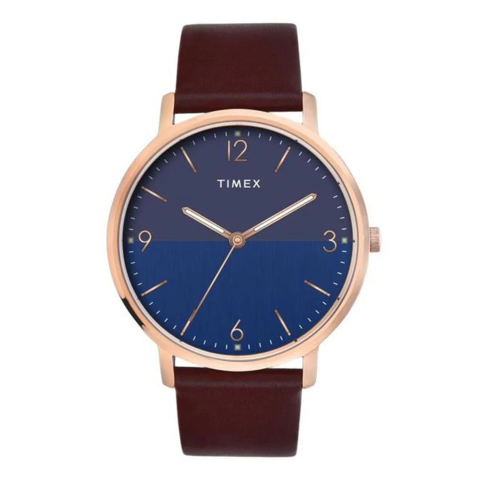 Timex Nexus Blue Dual finish Dial Analog Men's Watch - TW0TG8030 - KRISHNA WATCH COMPANY