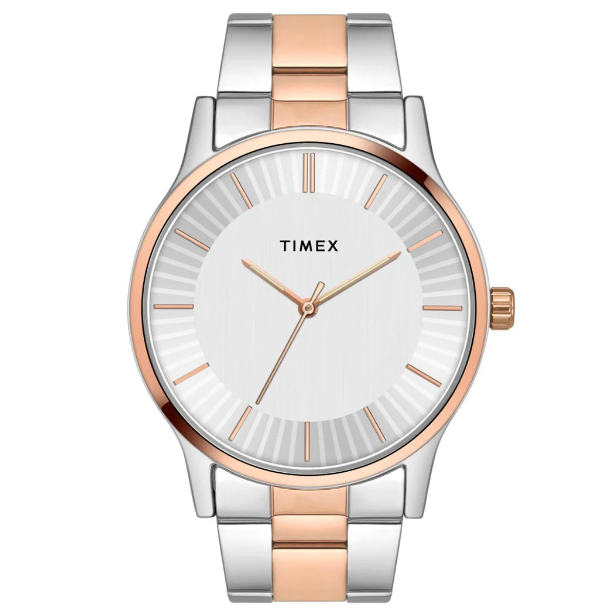 Timex 3 Hands Analog Silver Dial Men Watch - TW0TG8308 - KRISHNA WATCH COMPANY