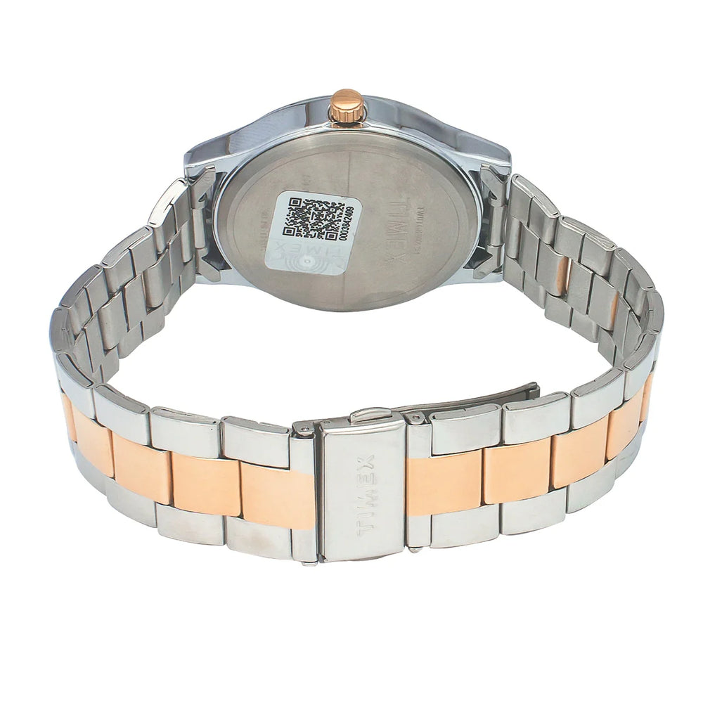 Timex 3 Hands Analog Silver Dial Men Watch - TW0TG8308 - KRISHNA WATCH COMPANY