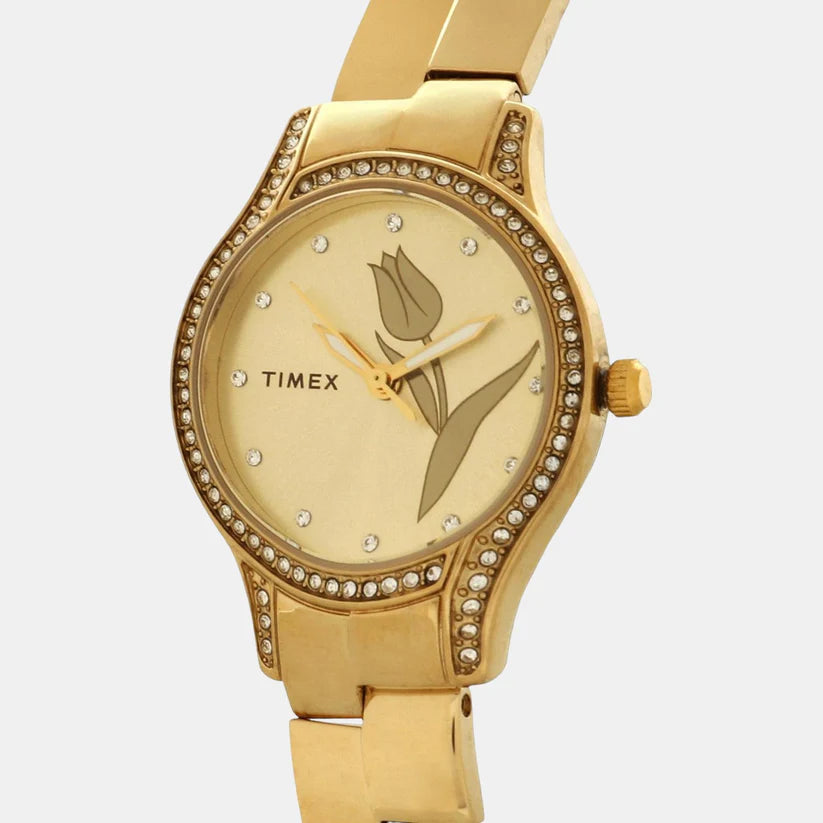 TIMEX Analog Champagne Dial Women's Watch - TW0TL9501 - KRISHNA WATCH COMPANY