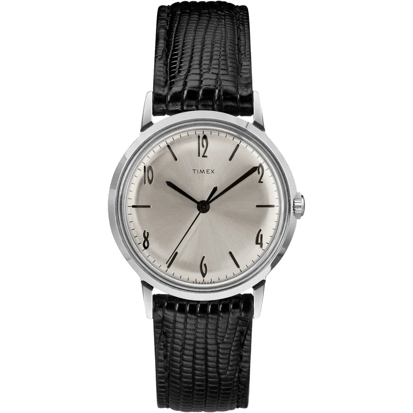 Timex Marlin Silver-Tone Round Dial Automatic Men's Watch - TW2R47900UJ - KRISHNA WATCH COMPANY