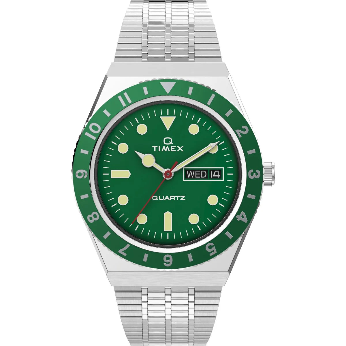 Timex Men Green Round Stainless Steel Dial Analog Watch-TW2U61700U9 - KRISHNA WATCH COMPANY