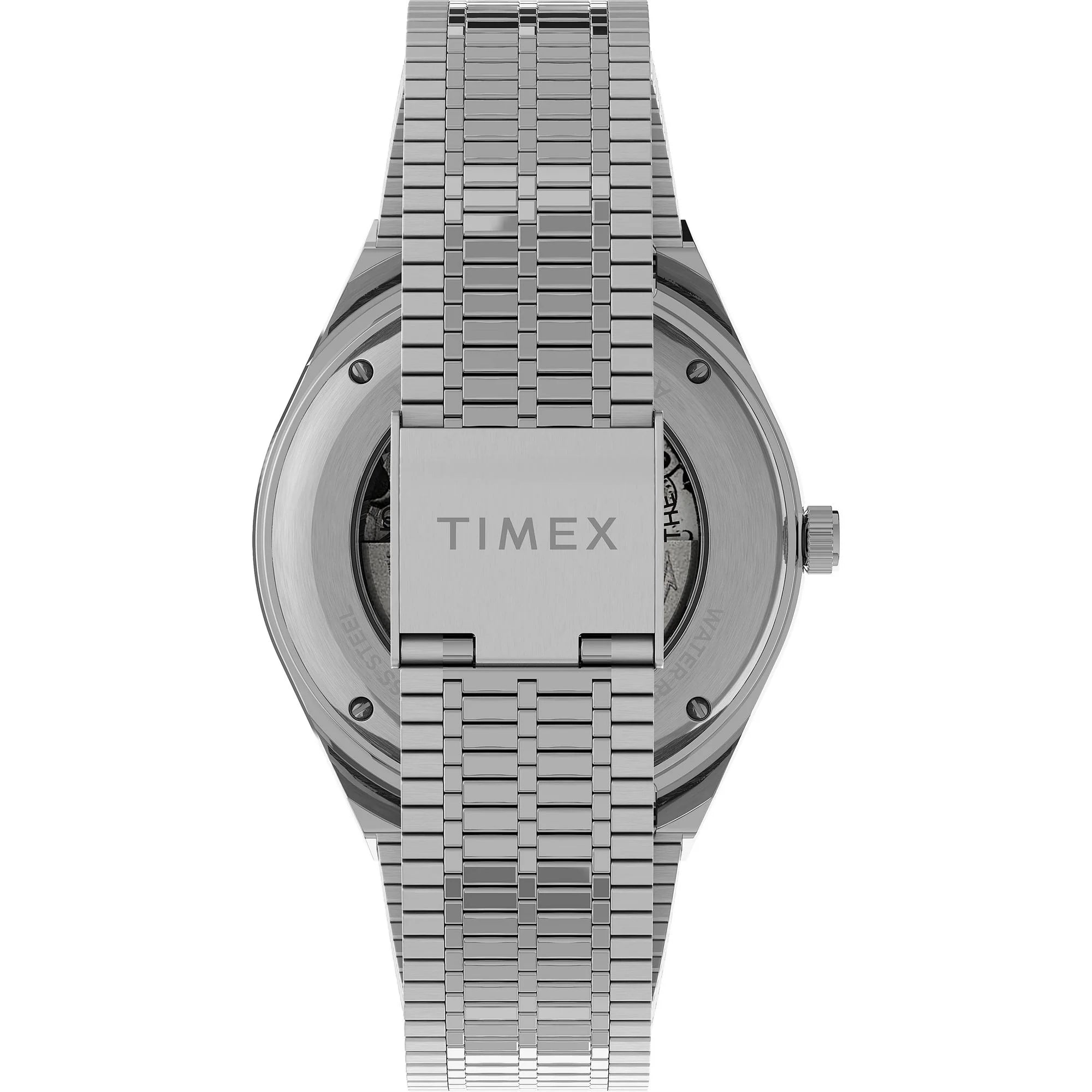 Timex Q Timex Automatic Black Dial St Steel Bracelet Watch for Men TW2U83400U9 - KRISHNA WATCH COMPANY