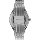 Timex Q Timex Automatic Black Dial St Steel Bracelet Watch for Men TW2U83400U9