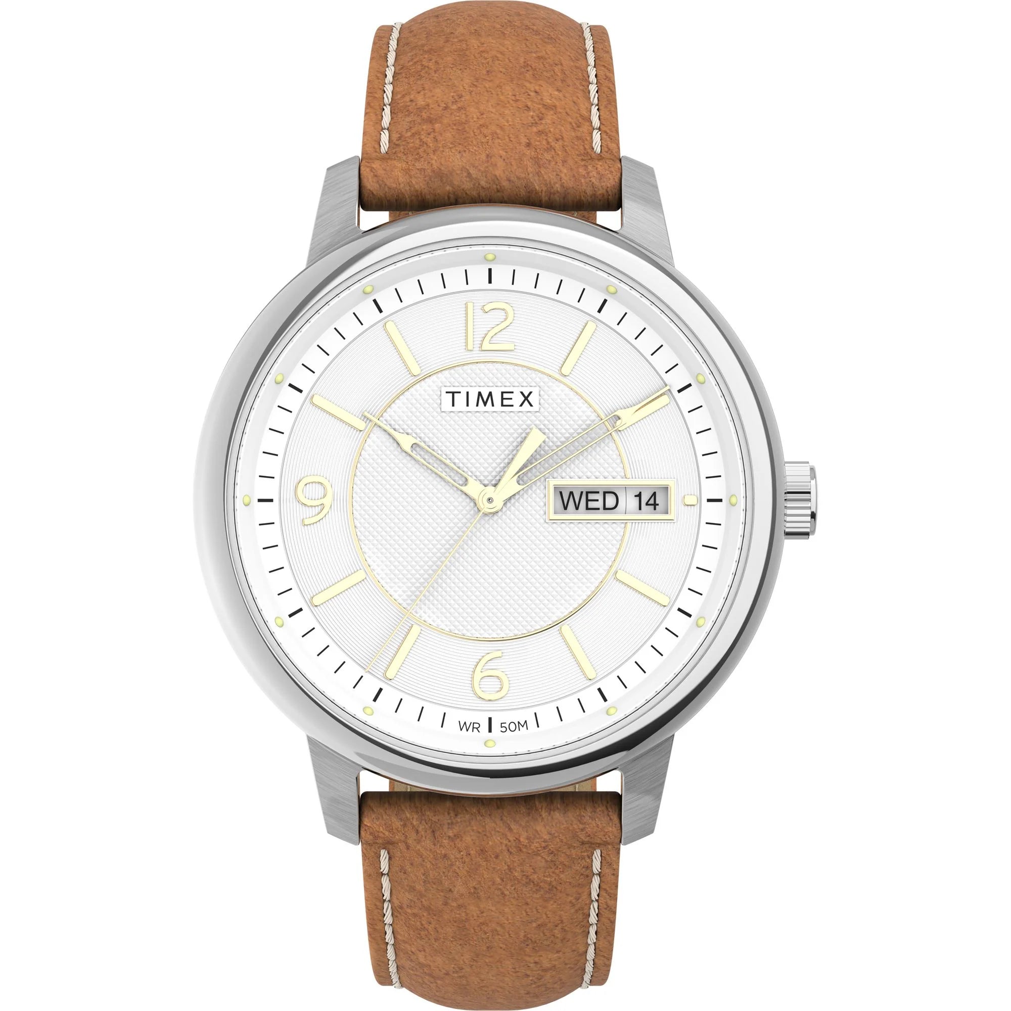 TIMEX Chicago Men White Round Dial Analog Watch - TW2V28900UJ - KRISHNA WATCH COMPANY