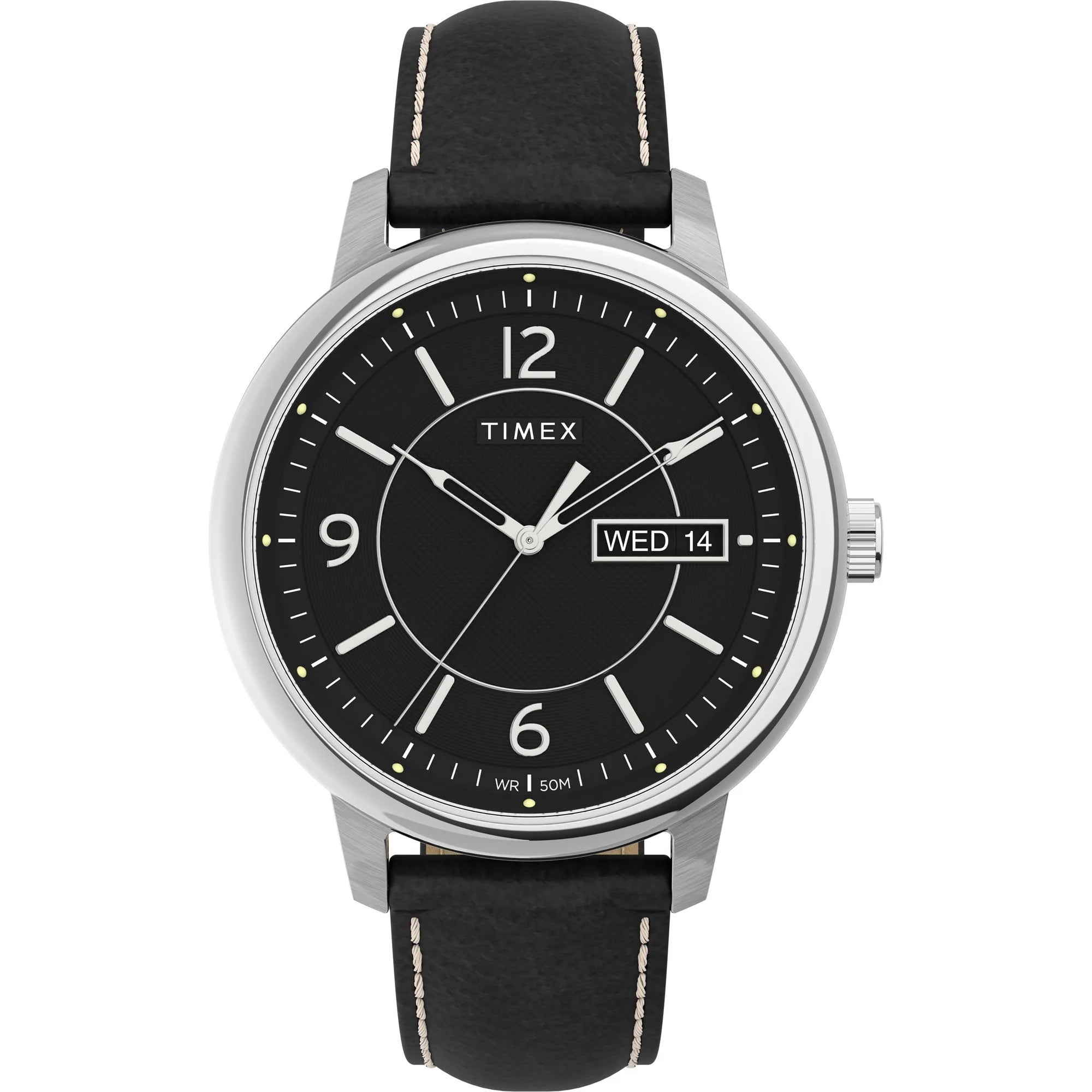 TIMEX Chicago Men Black Round Dial Analog Watch - TW2V29200UJ - KRISHNA WATCH COMPANY