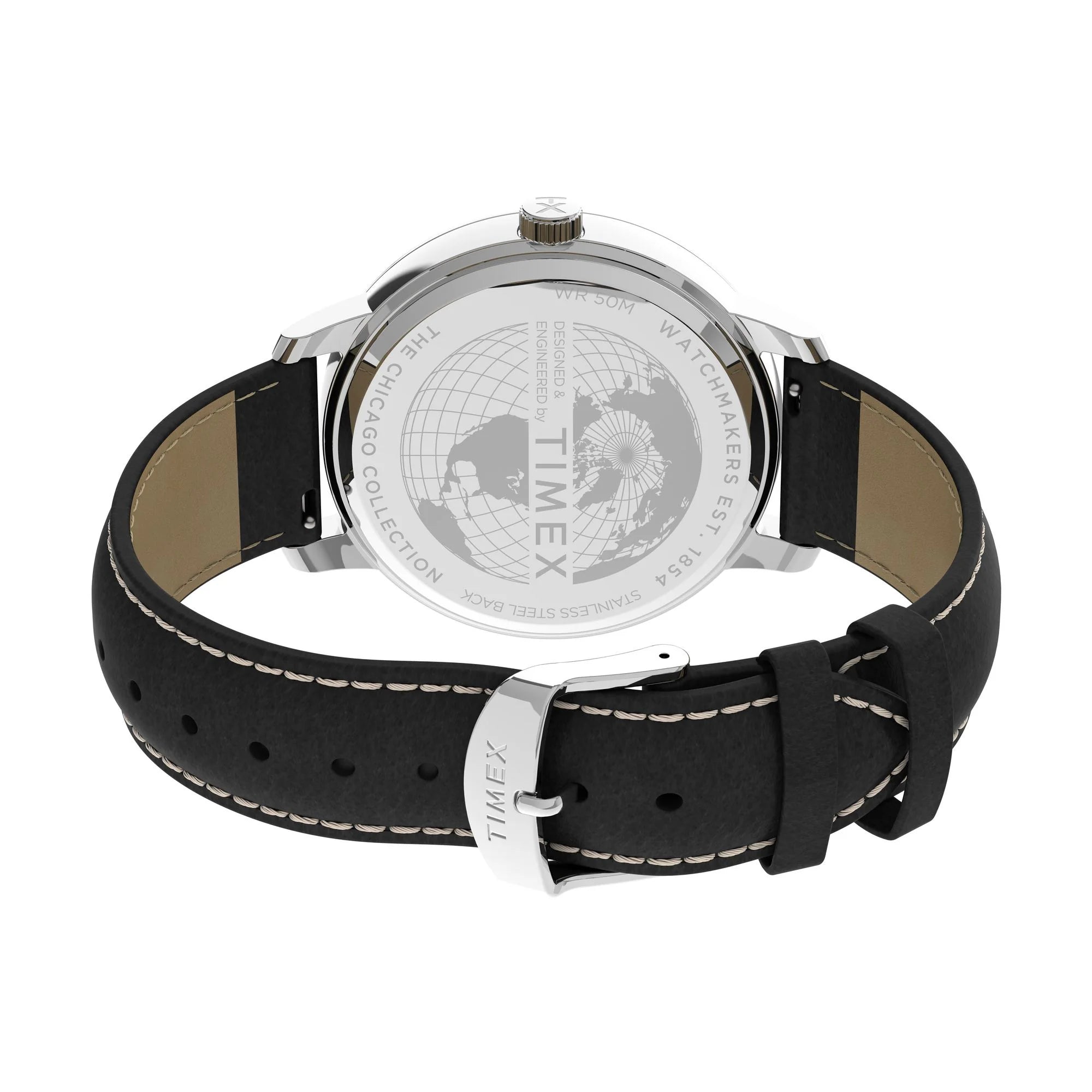 TIMEX Chicago Men Black Round Dial Analog Watch - TW2V29200UJ - KRISHNA WATCH COMPANY