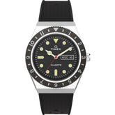 Q Timex Black Round Dial Analog Men's Watch - TW2V32000U9