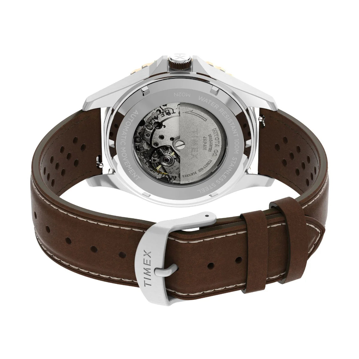 TIMEX Navi XL Automatic 41mm Leather Strap Watch TW2V41500U9 - KRISHNA WATCH COMPANY