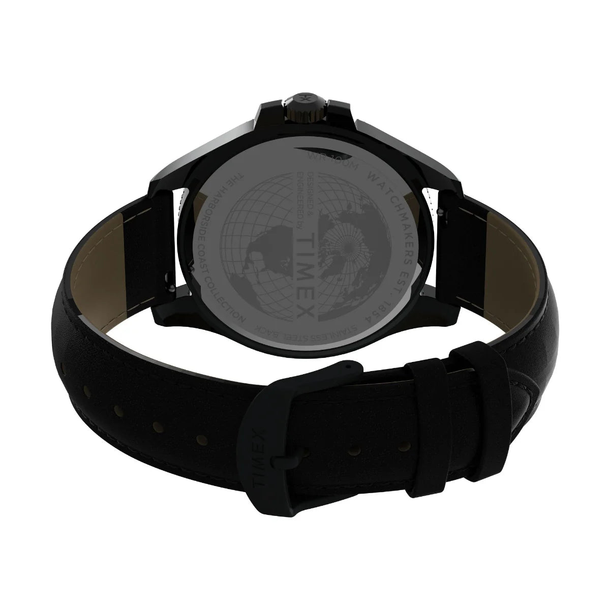 TIMEX Harborside Coast 43mm Leather Strap Watch TW2V42300UJ - KRISHNA WATCH COMPANY