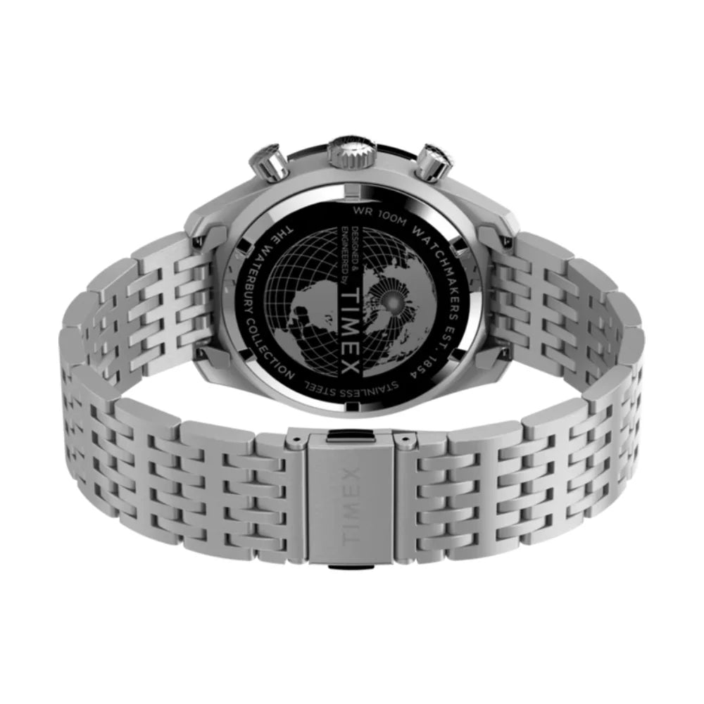 Timex Waterbury Chronograph 41mm Stainless Steel Bracelet Watch - KRISHNA WATCH COMPANY