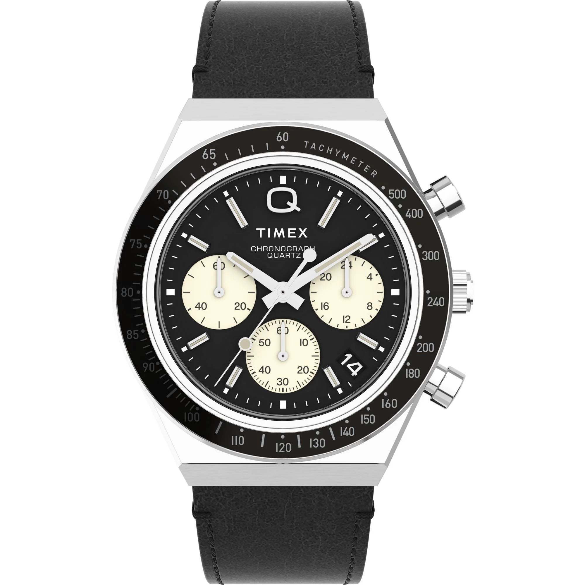 Timex Q Black Round Dial Analog Men's Watch - TW2V42700U9 - KRISHNA WATCH COMPANY
