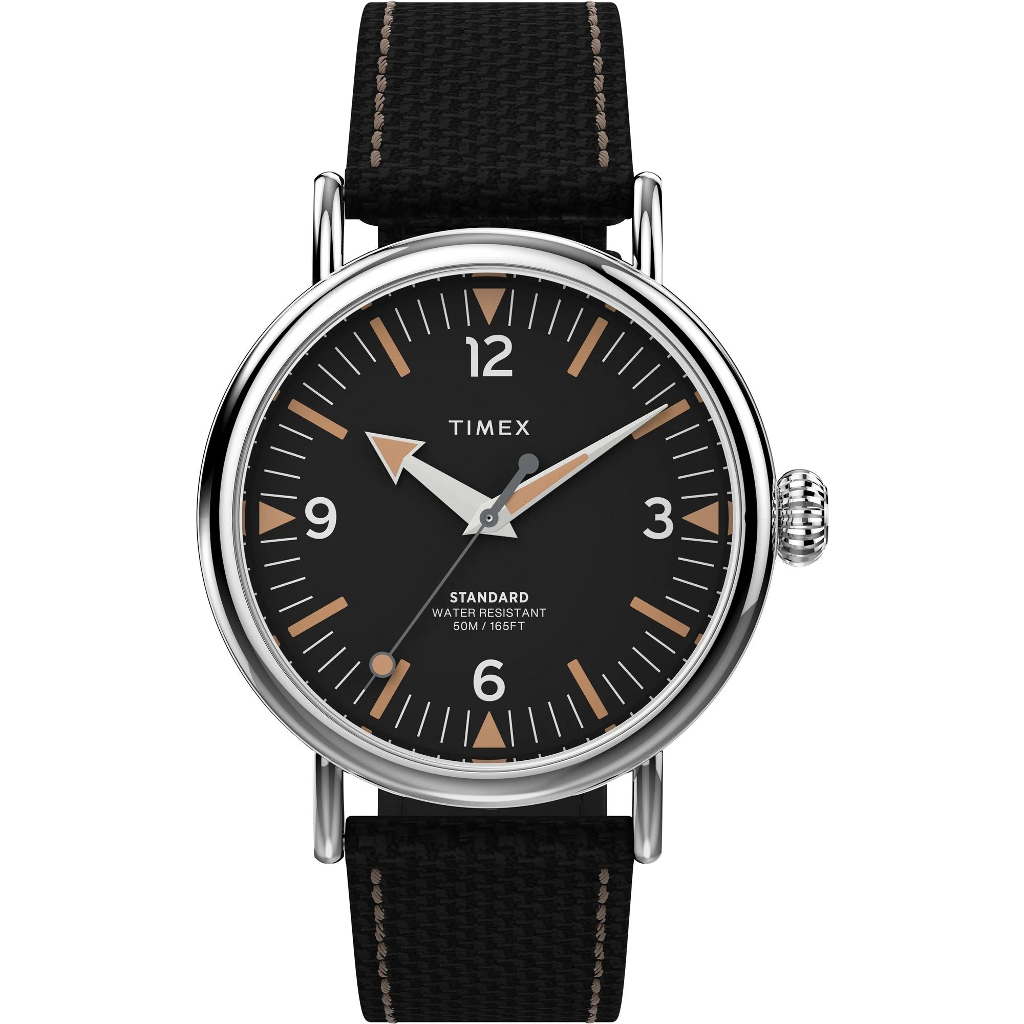 TIMEX Waterbury Black Round Dial Analog Men's Watch - TW2V44000UJ - KRISHNA WATCH COMPANY