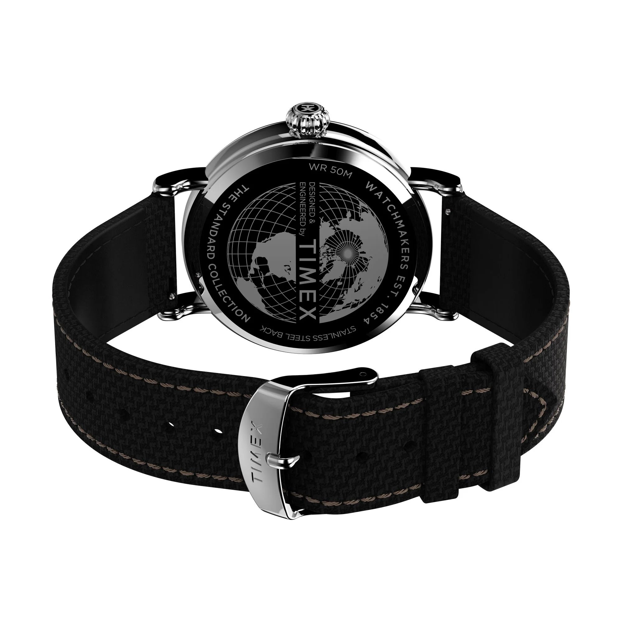 TIMEX Waterbury Black Round Dial Analog Men's Watch - TW2V44000UJ - KRISHNA WATCH COMPANY