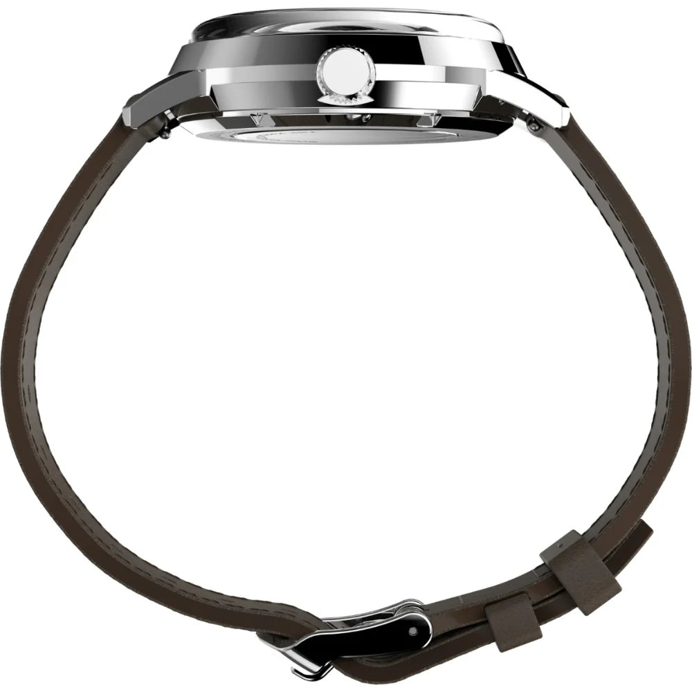 TIMEX Marlin Automatic 40mm Leather Strap Watch - TW2V44500U9 - KRISHNA WATCH COMPANY