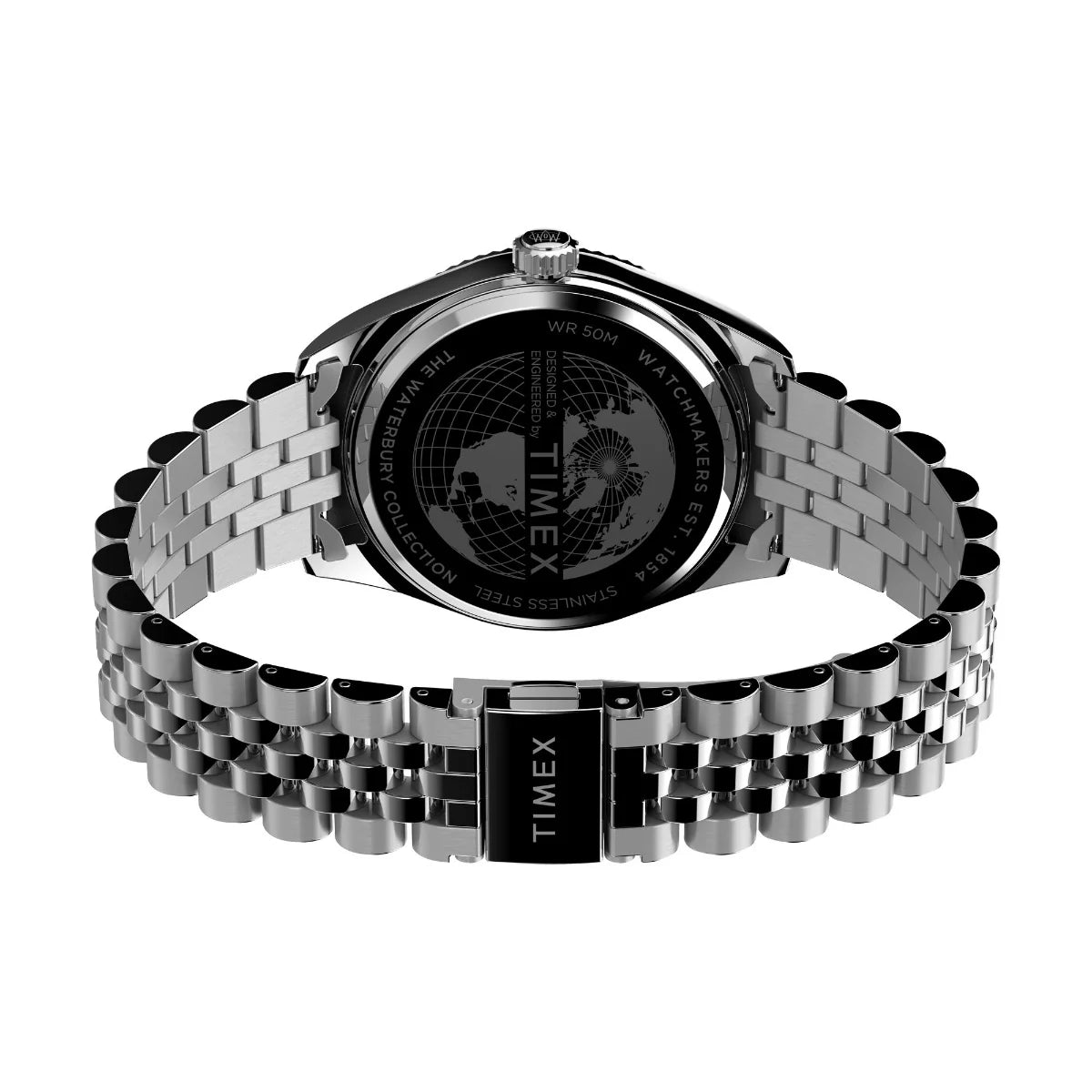 Timex Trend Waterbury Men Brown Round Stainless Steel Dial Analog Watch -TW2V46100UJ - KRISHNA WATCH COMPANY