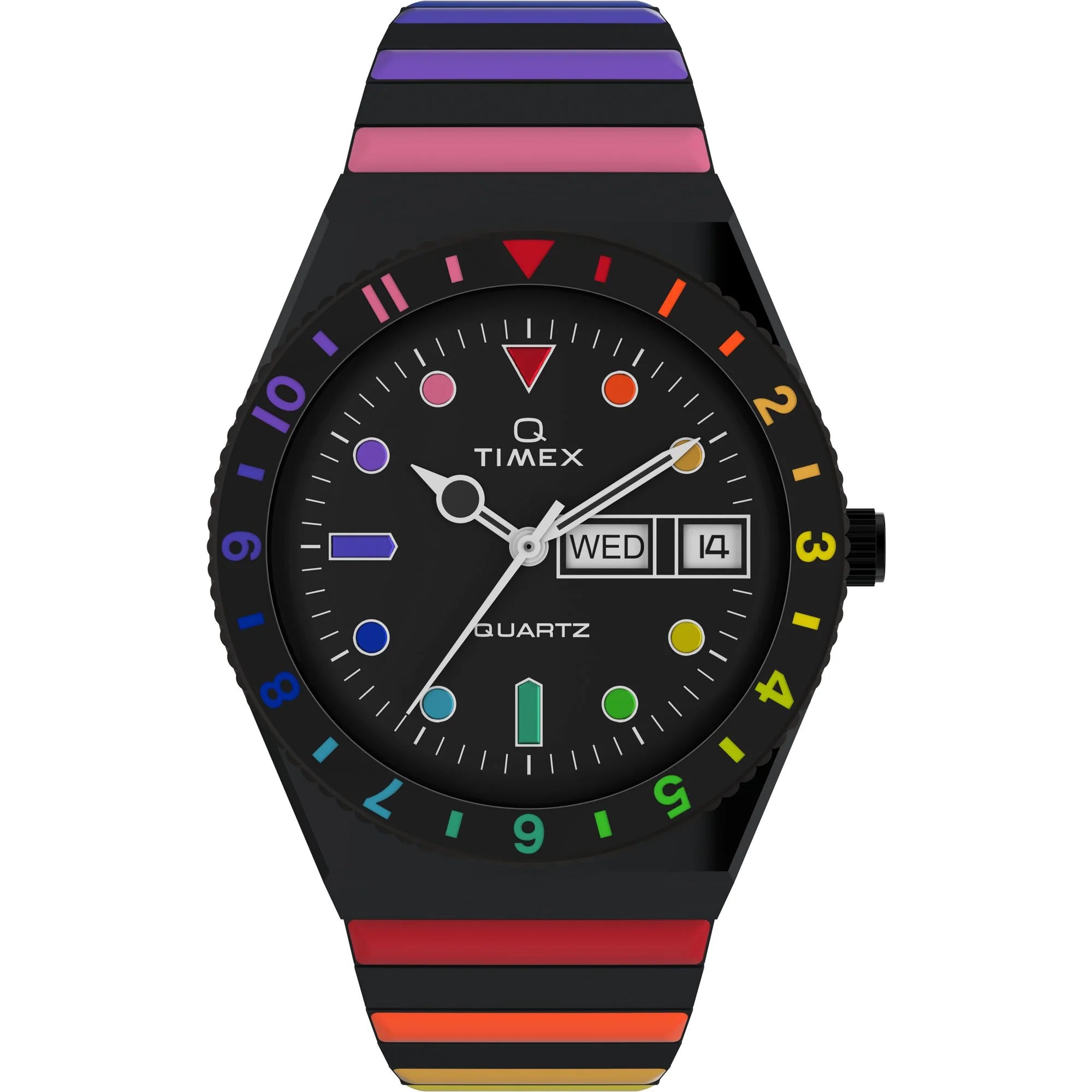 TIMEX Q Timex Women Black Round Dial Analog Watch - TW2V65900UJ - KRISHNA WATCH COMPANY