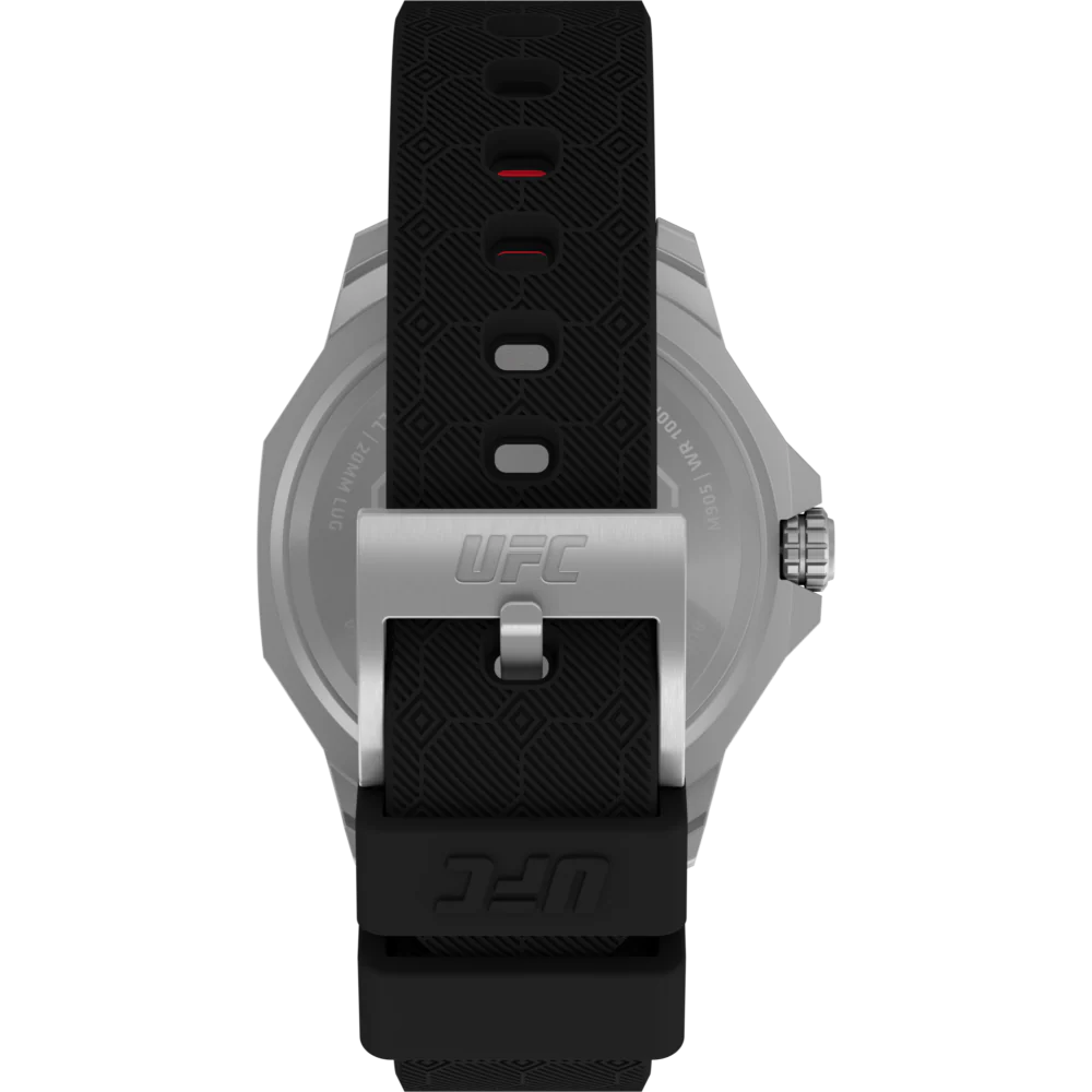 Timex UFC Reveal 41mm Silicone Backed Leather Strap Watch -TW2V85400X6 - KRISHNA WATCH COMPANY