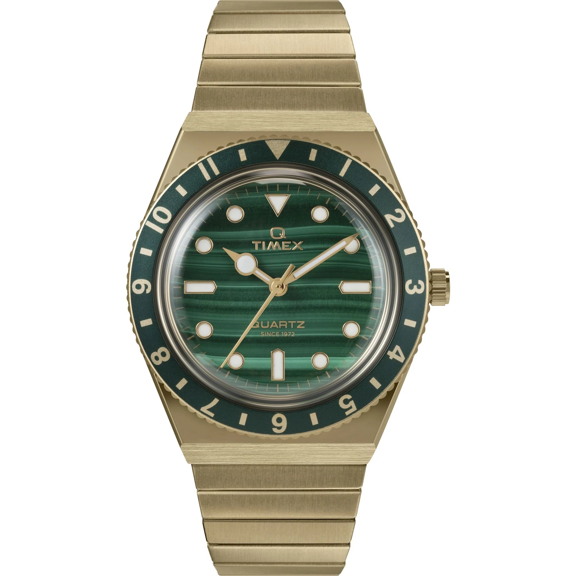 Q TIMEX Women Green Round Dial Analog Watch - TW2V92200UJ - KRISHNA WATCH COMPANY