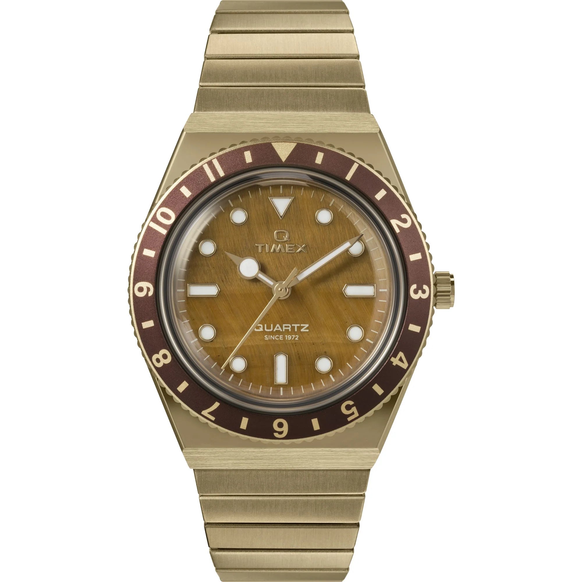 Q TIMEX Women Brown Round Dial Analog Watch - TW2V92500UJ - KRISHNA WATCH COMPANY