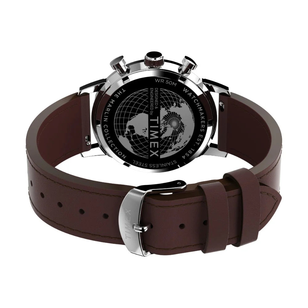 Marlin Chronograph Tachymeter 40mm Leather Strap Watch - TW2W10200UJ - KRISHNA WATCH COMPANY