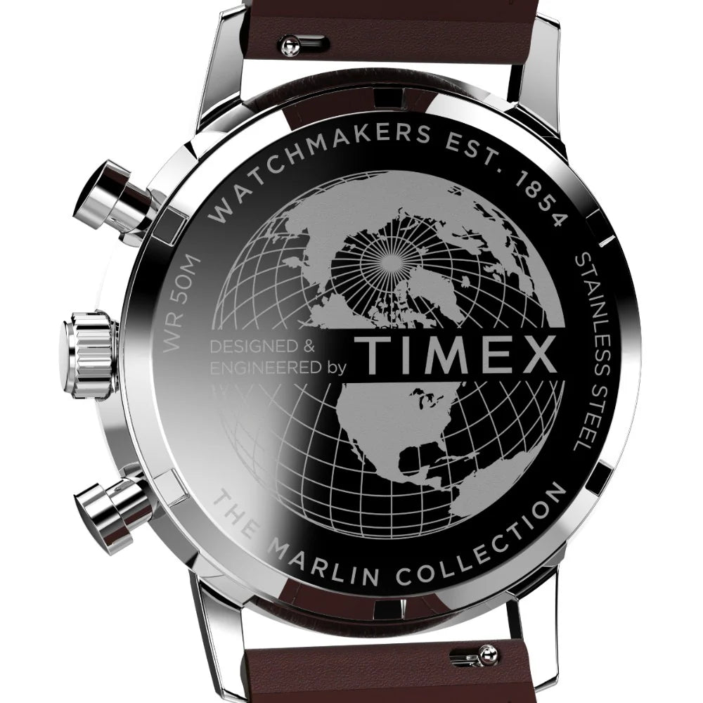 Marlin Chronograph Tachymeter 40mm Leather Strap Watch - TW2W10200UJ - KRISHNA WATCH COMPANY