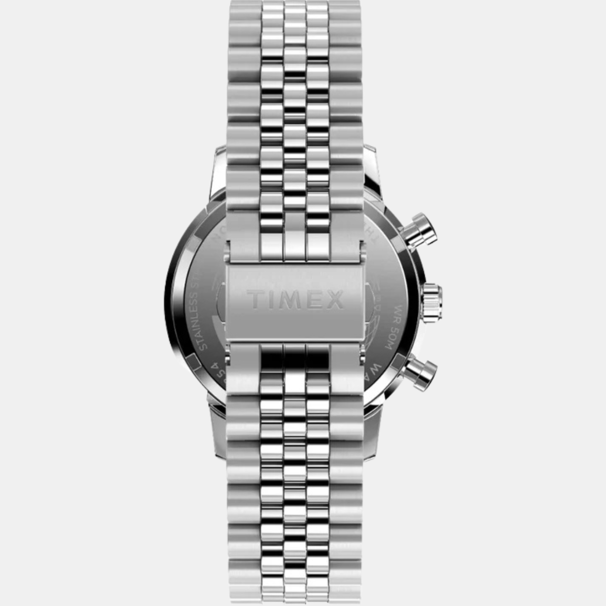 Timex Marlin PANDA Men Silver-Tone Analog Round Stainless Steel Dial Watch