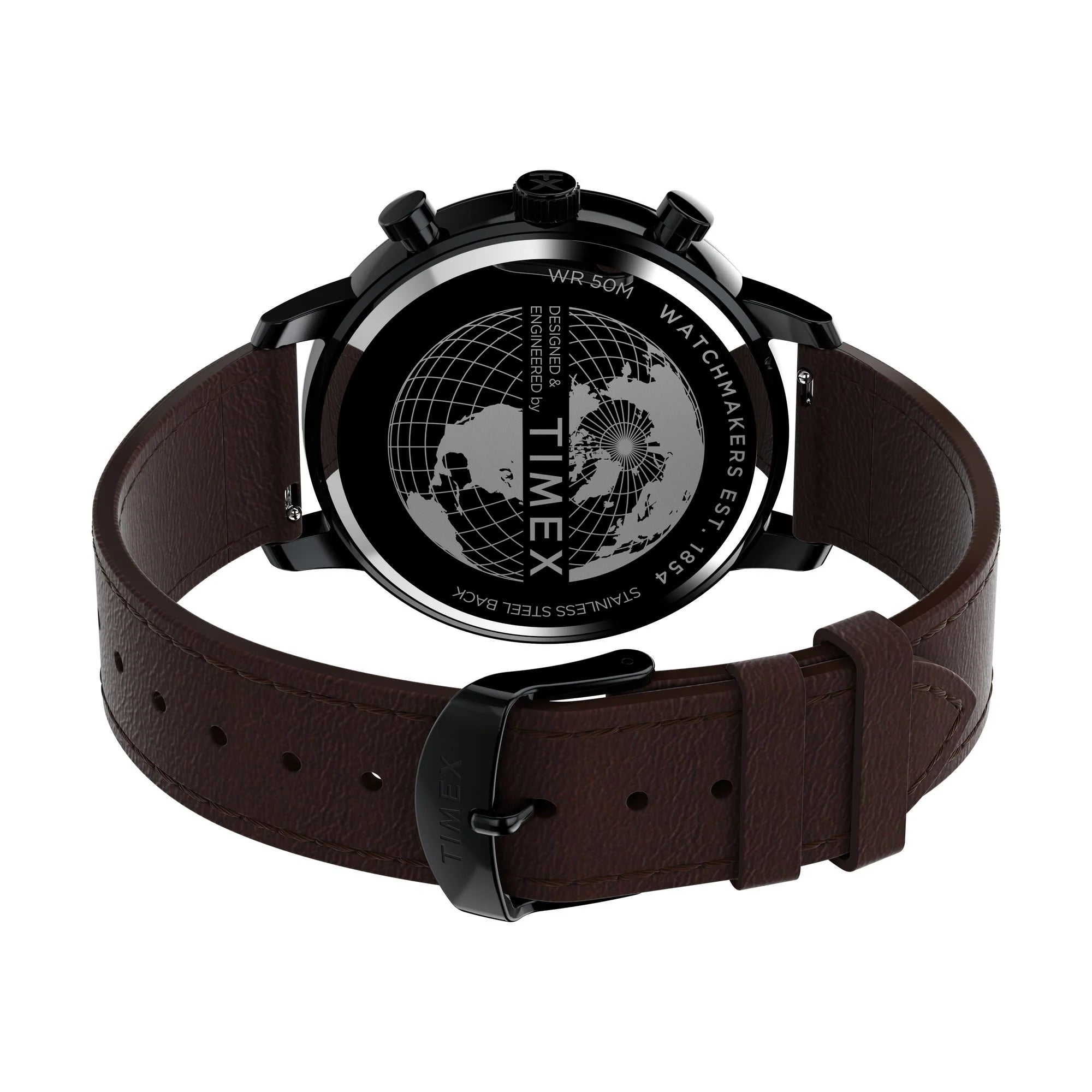 TIMEX Trend Men Black Round Analog Watch - TW2W13200UJ - KRISHNA WATCH COMPANY