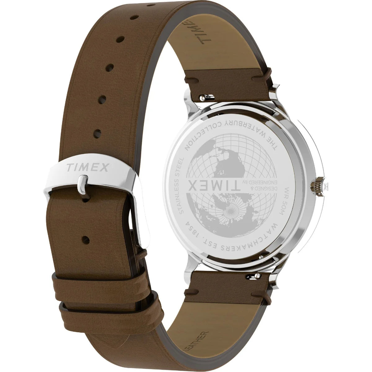 Timex Waterbury Classic 40mm Leather Strap Watch TW2W14900UJ - KRISHNA WATCH COMPANY