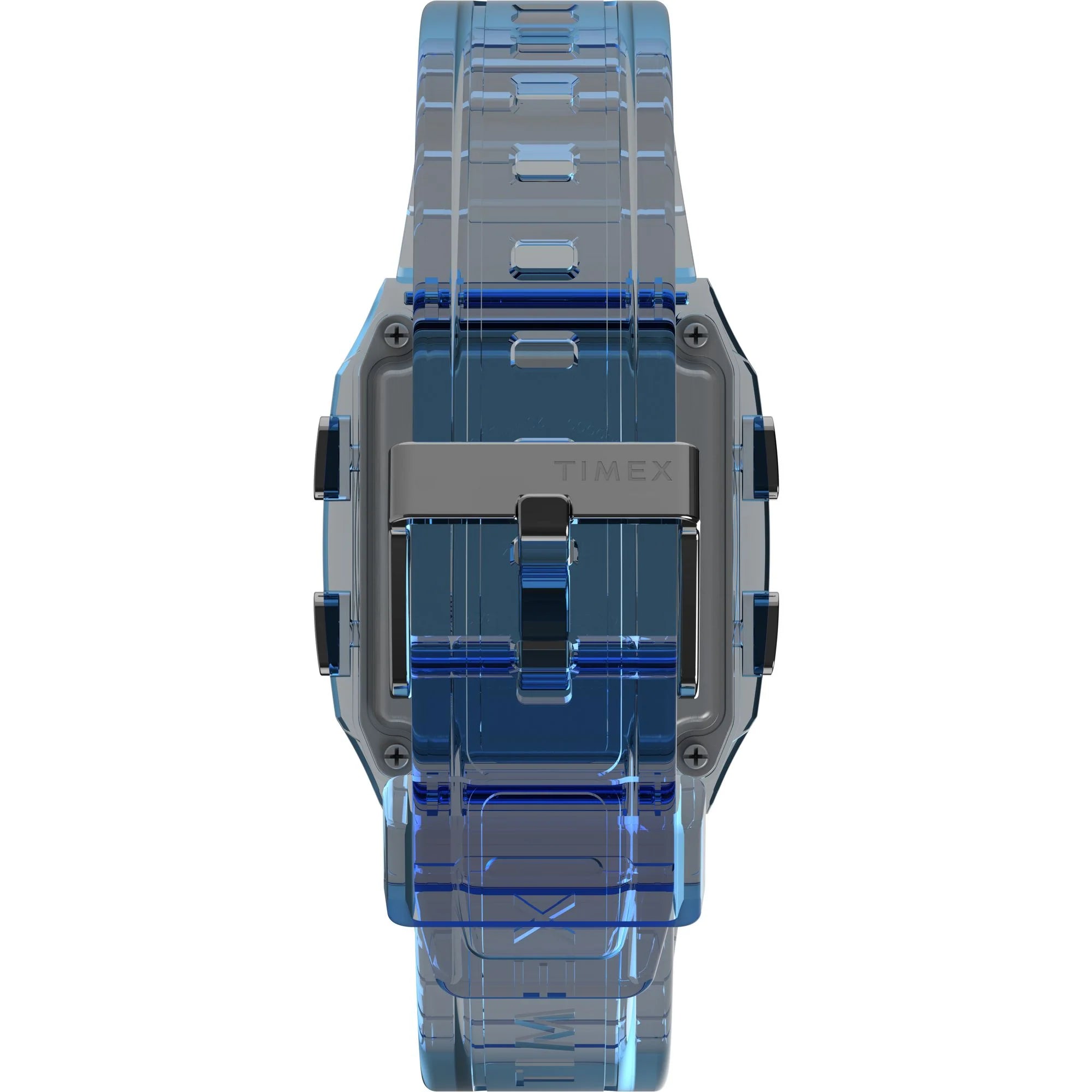 Q Timex Grey Rectangle Dial Digital Unisex Watch - TW2W45100UJ - KRISHNA WATCH COMPANY