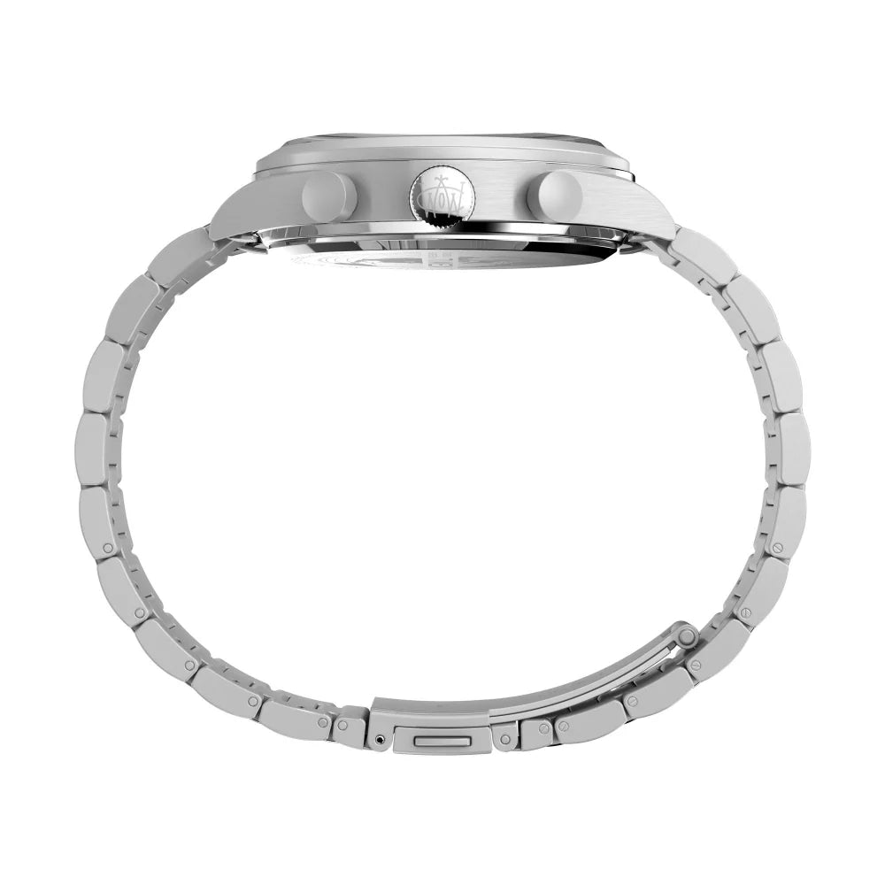 TIMEX Waterbury Traditional Fly Back Chronograph 43mm Stainless Steel Bracelet Watch TW2W47800UJ - KRISHNA WATCH COMPANY