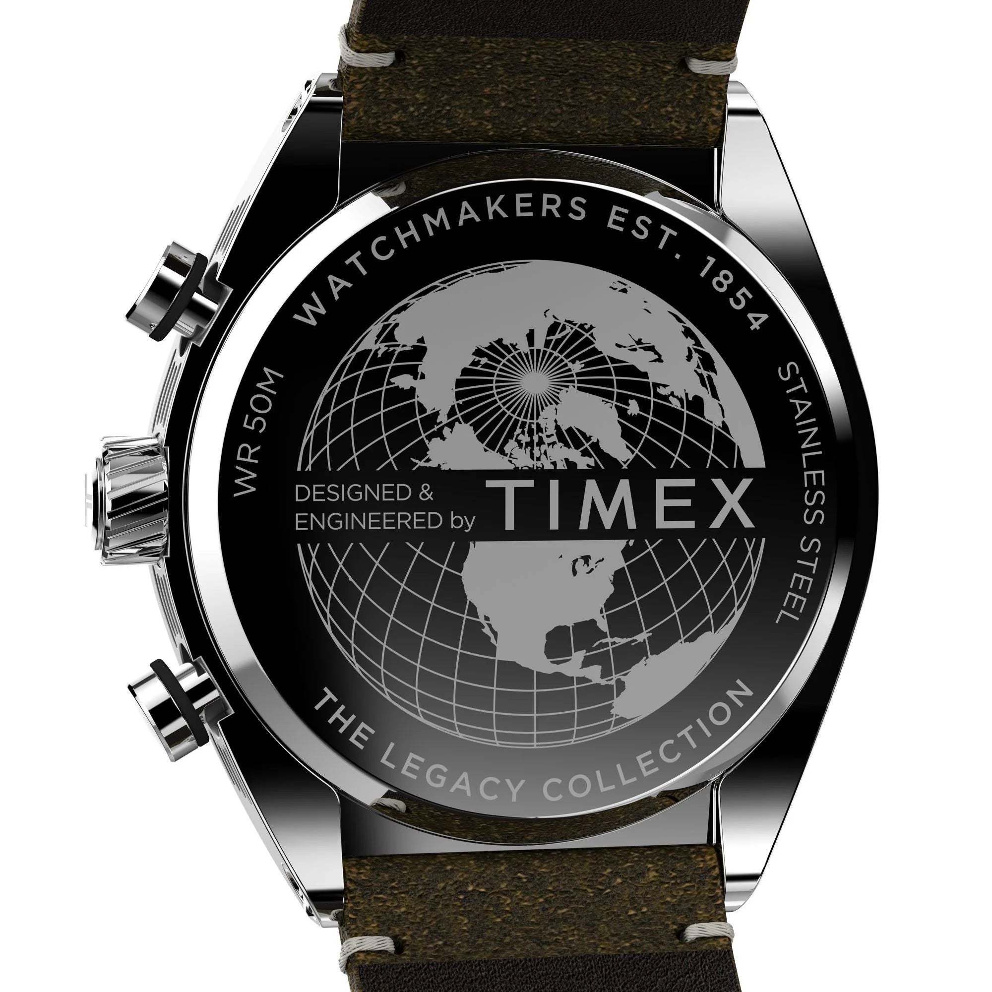 TIMEX Trend Men Silver Tonneau Dial Analog Watch - TW2W50100UJ - KRISHNA WATCH COMPANY