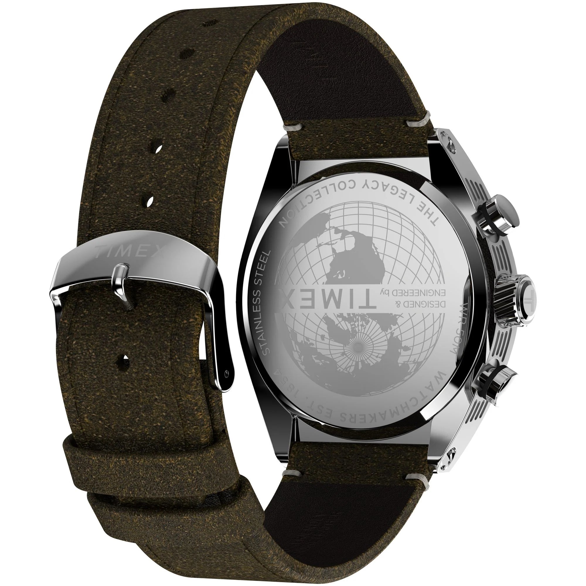TIMEX Trend Men Silver Tonneau Dial Analog Watch - TW2W50100UJ - KRISHNA WATCH COMPANY