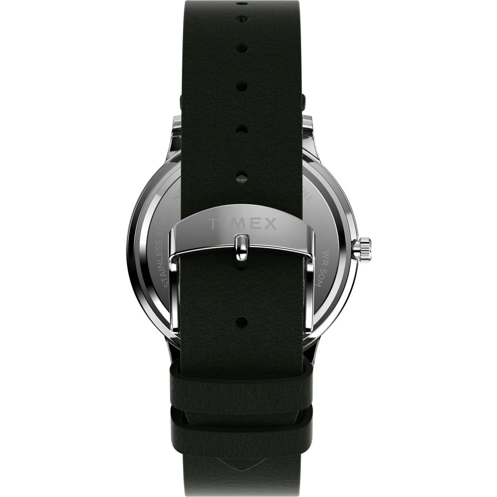 TIMEX Waterbury Classic 40mm Leather Strap Watch - TW2W50500UJ - KRISHNA WATCH COMPANY