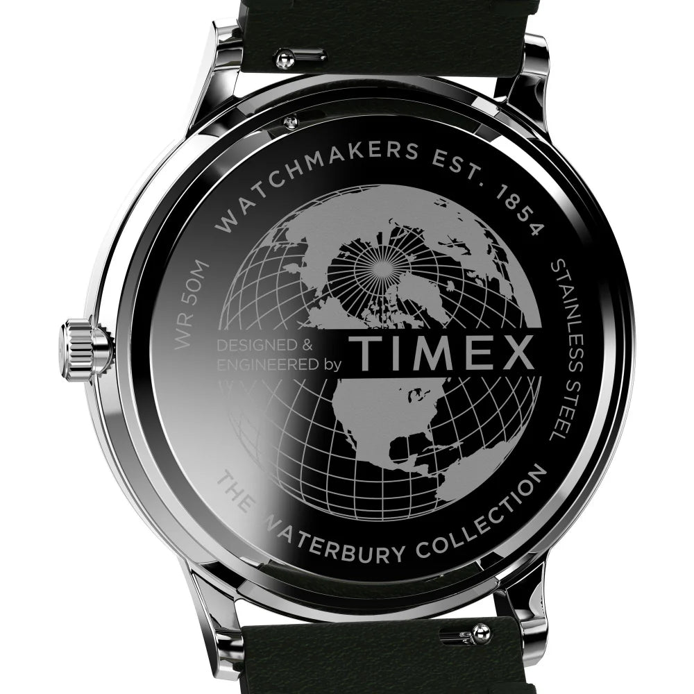 TIMEX Waterbury Classic 40mm Leather Strap Watch - TW2W50500UJ - KRISHNA WATCH COMPANY