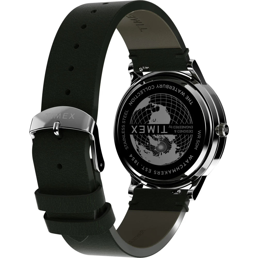 TIMEX Waterbury Classic 40mm Leather Strap Watch - TW2W50500UJ - KRISHNA WATCH COMPANY