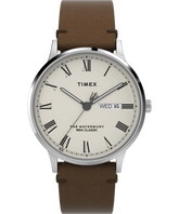 TIMEX Waterbury Classic 40mm Leather Strap Watch TW2W50600UJ